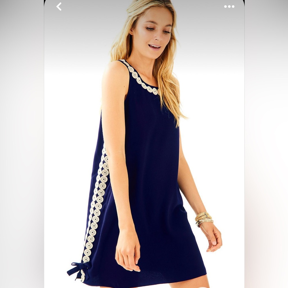 NWT Lilly Pulitzer True Navy Stella Shift Size 16